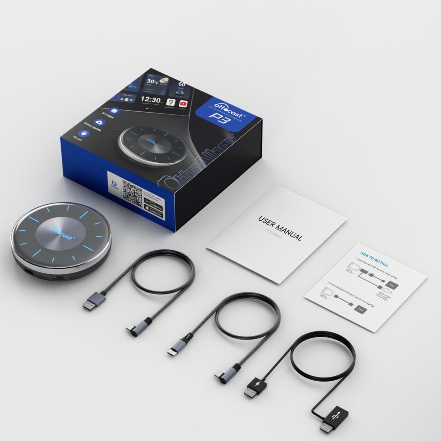 Ottocast 新製品 OttoAibox P3 CarPlay AI ボックス